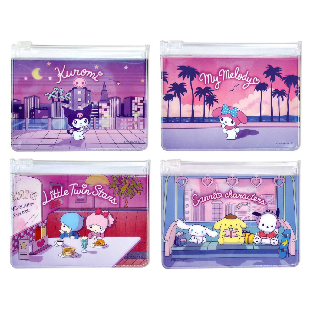 

M-Plan Slider Case Sanrio Characters City Pop Kuromi My Melody Little Twin Stars Cinnamoroll Pompompurin Pochacco Storage Case Limited Edition
