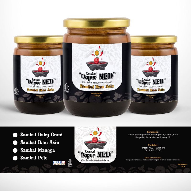 

Dapur NED - Sambal Ikan Asin / Sambal Mantap / Sambal Gurih