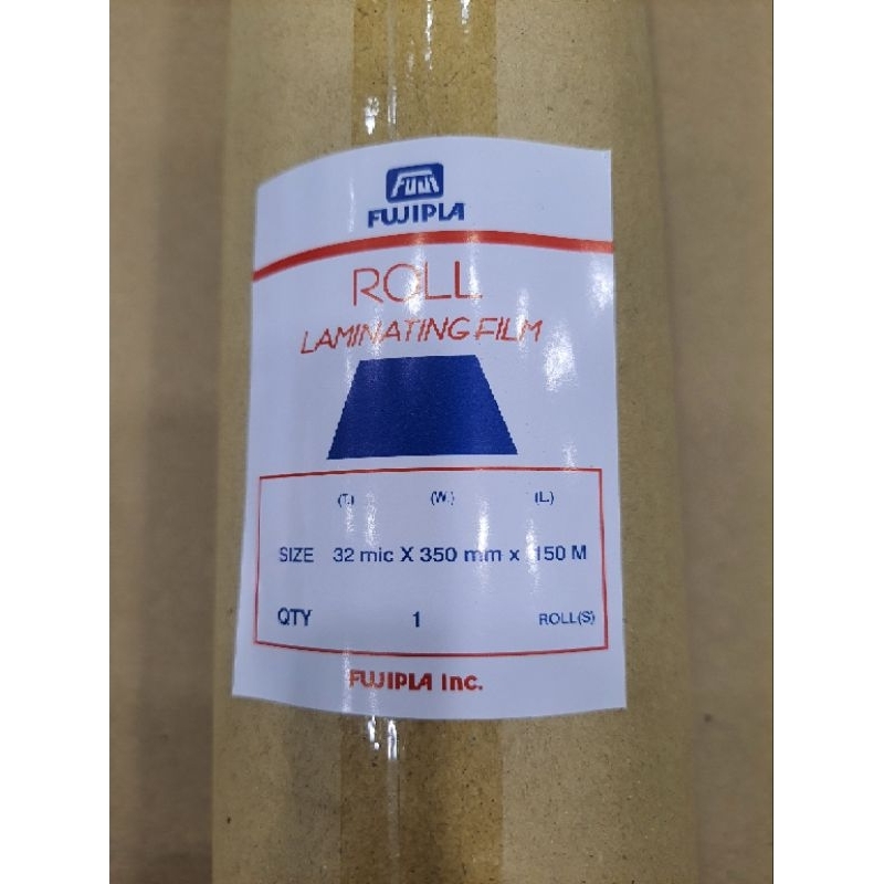 Roll Plastik Laminating Glossy Fujipla Biru 350 mm x 150 m x 32 mic