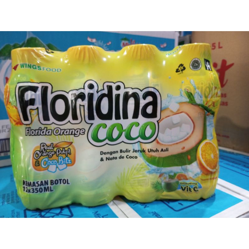 

Floridina coco 350ml 1 pack isi 12 botol / minuman kelapa / minuman sari kelapa / minuman siap saji / minuman vitamin C