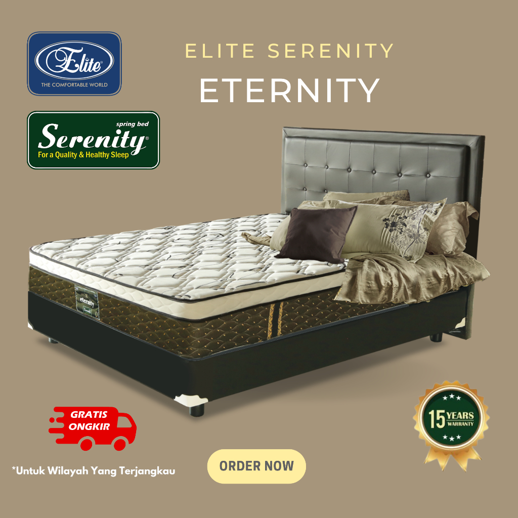 Kasur Elite Serenity Eternity 100x200 (Full Set) / Kasur / Matras / Spring Bed