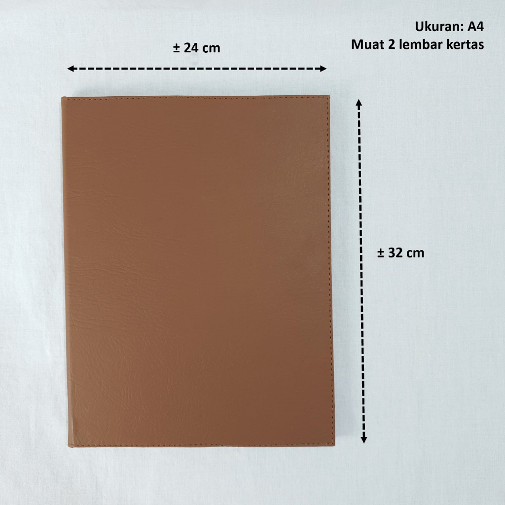 

HJK LusioSB Buku Menu Cafe Premium A4 Kulit Faux Leather Isi 2 Menu Book