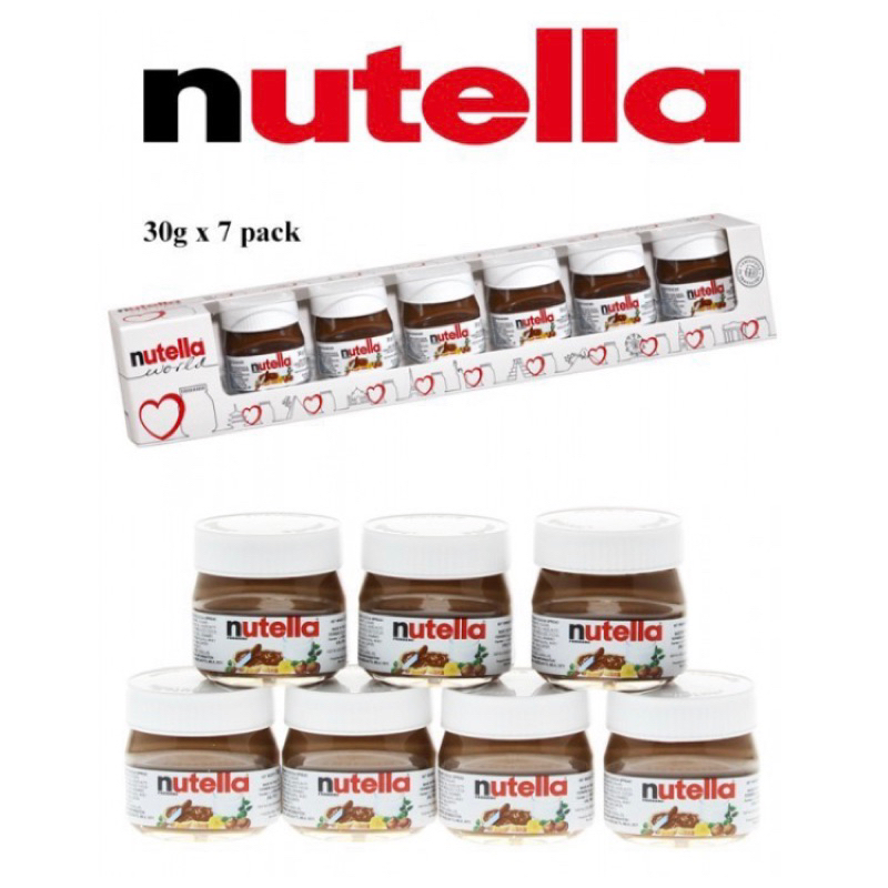 

Nutella Spread Mini Jars x 7 botols/ Selai Nutella Botol Minis