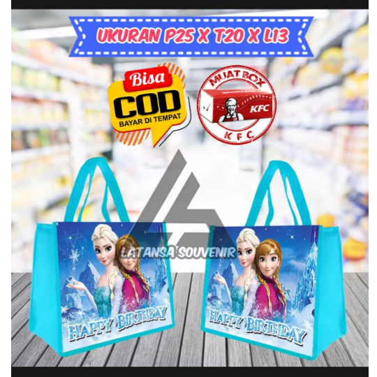 

Tas Frozen Elsa souvenir ultah goodie bag ulang tahun murah tas muat snack ultah tas ulang tahun anak termurah dan terlaris Tas Frozen Princess Frozen Frozen ana frozen elsa tas ulang tahun Frozen goodiebag ulang tahun frozen tas ulang tahun