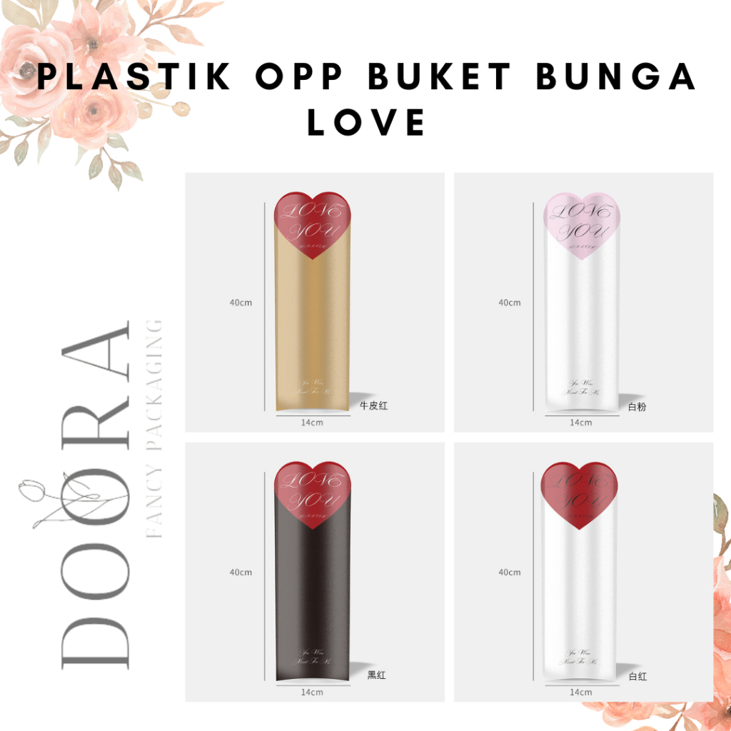 

Flower Sleeve Kantong Bunga Love Romantic [20lembar]
