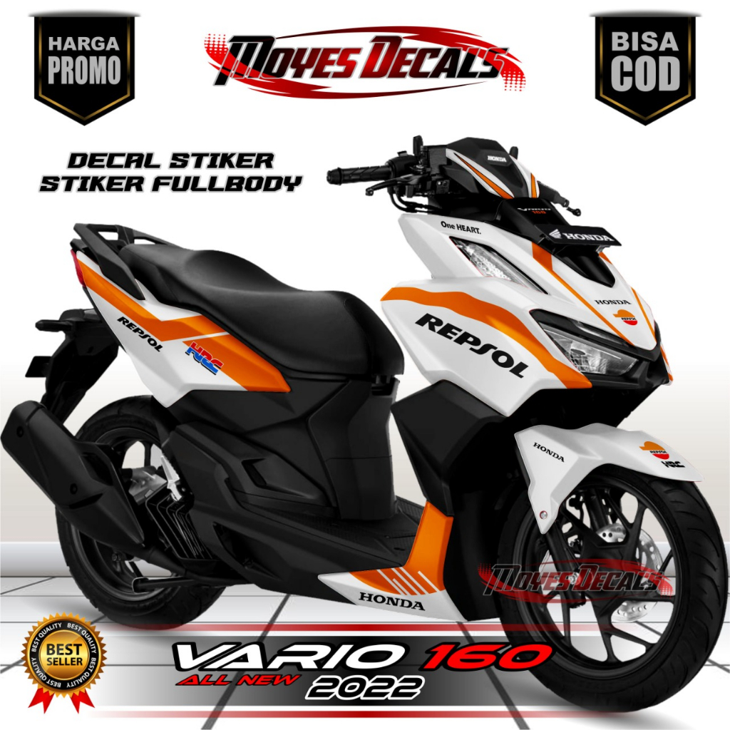 Decal Stiker Fullbody Vario 160 New - Stiker Vario New 160 Motif Repsol MYS273
