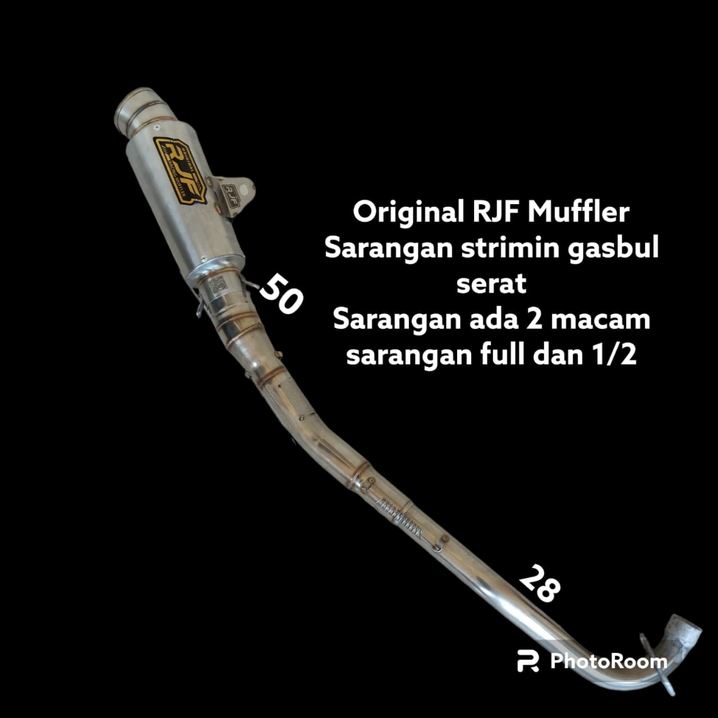 KNALPOT RJF ORIGINAL NOT DSM KRS RKS RMS TIPE LEHER SAMPING JUPITER ZVEGA E SUPRA X GRAND C70 SUPRA 