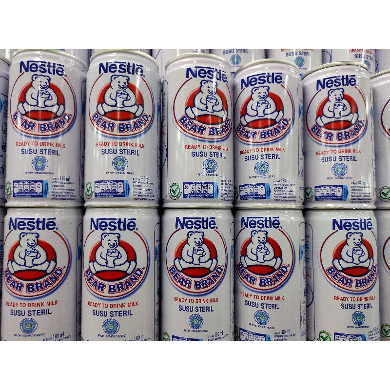 

BEAR BRAND Susu Kaleng Susu Beruang Susu Steril 189ml