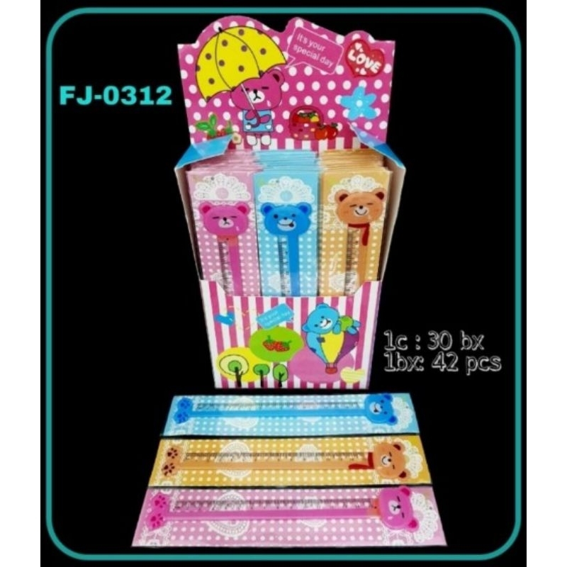 

SJS penggaris pancy 15cm bentuk/garisan/ruler-FJ0312