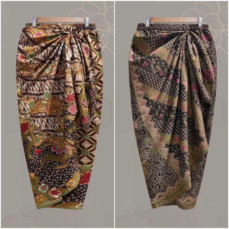 [BATIK NONIK] rok kebaya encim instan rok lilit ubetan all size motif batik klasik sogan solo jogja