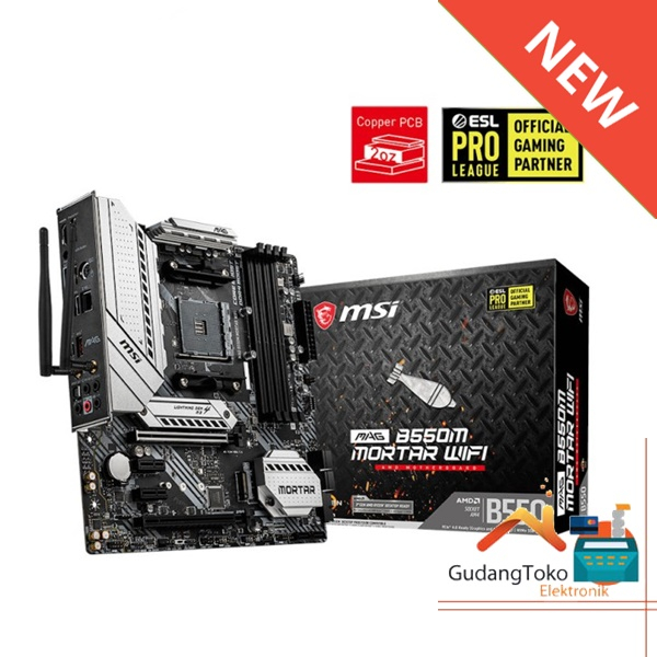 MOTHERBOARD MAG B550M MORTAR WIFI (AM4, AMD B550M,DDR4)