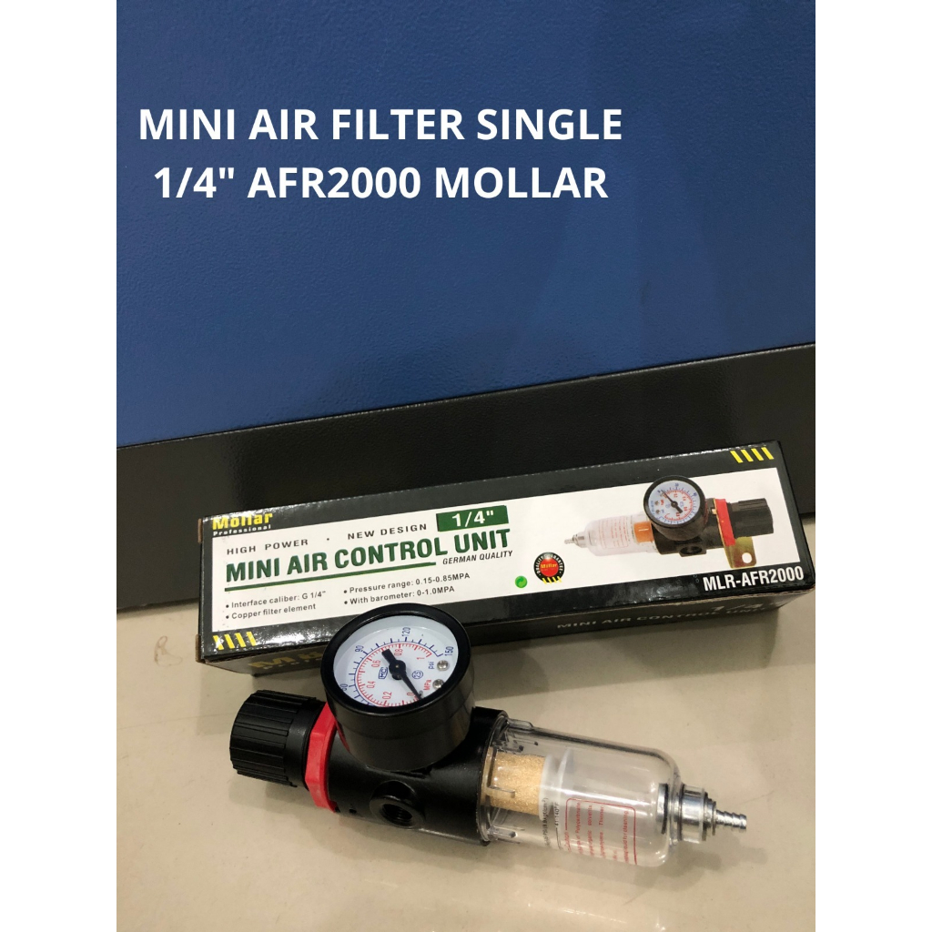 Mollar Single Air Filter Regulator 1/4 Inch - Filter Udara Kompresor