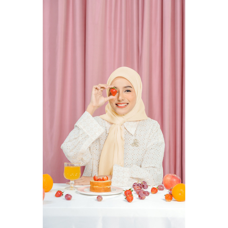 ARSSCARF - Kania Square - Vanilla / Hijab Segi Empat