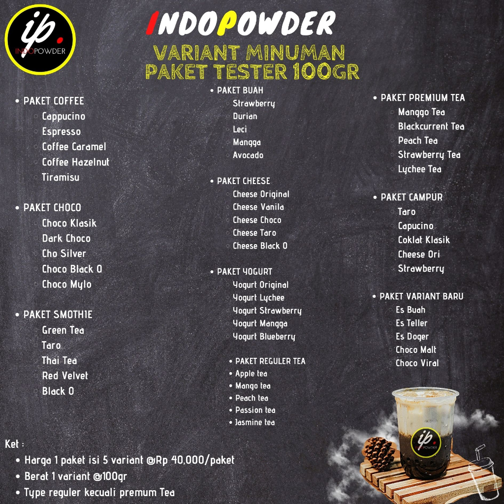 

DA PAKET TESTER / SAMPLE Best 5 Varian YOGURT adalah 1 Paket berisi 5 Variant