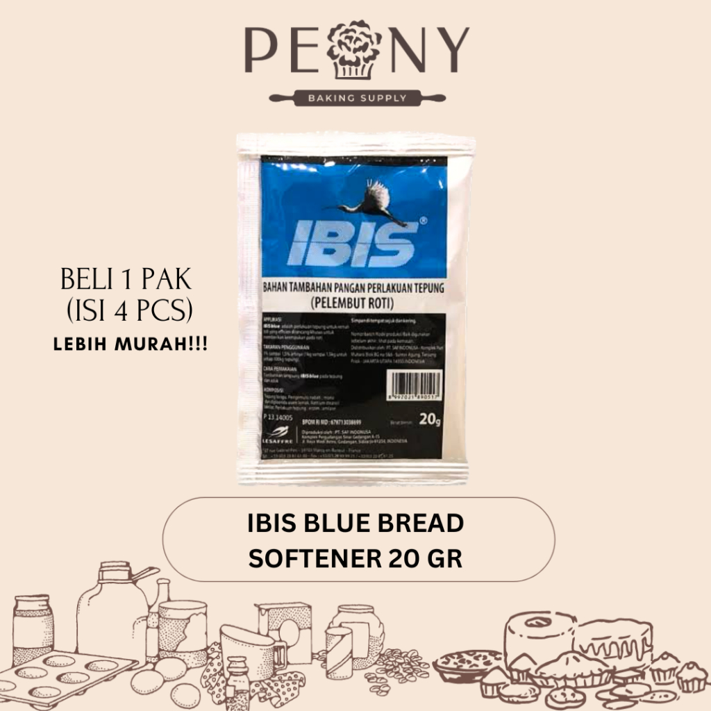 

IBIS BLUE BREAD SOFTENER| PELEMBUT ROTI 20 G