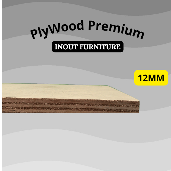 PlyWood 12MM Premium (244cmx122cm) Albasia Mix Karet (Triplek / Kayu Lapis Premium) Triplek Murah Pl
