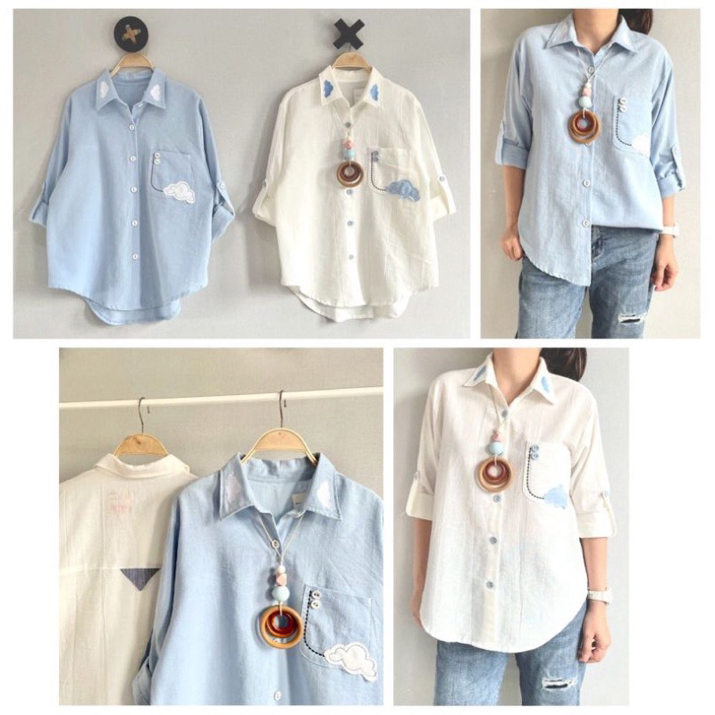 kemeja blouse lubana