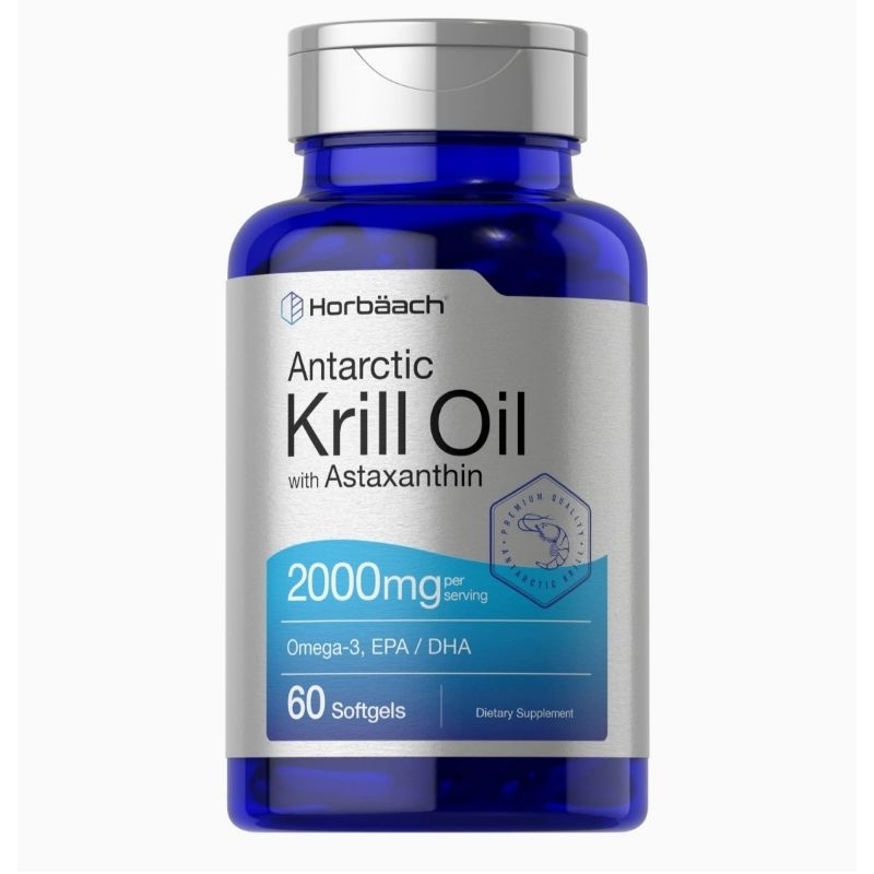 Horbaach krill oil 2000 mg per serving isi 60 softgel