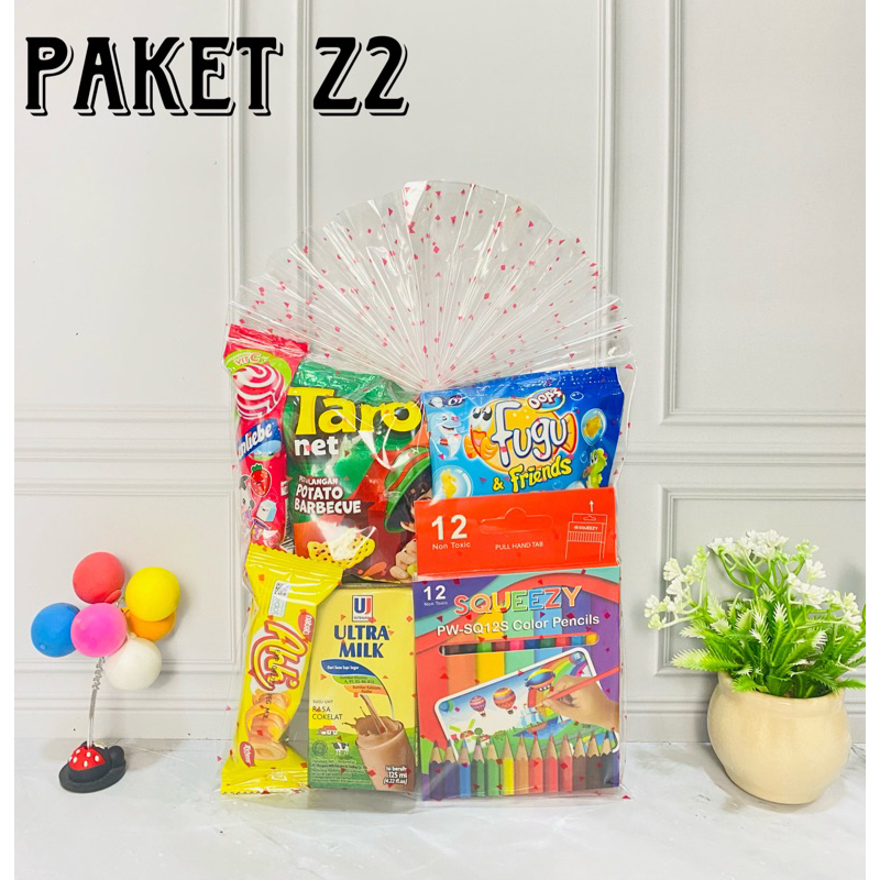 

Paket snack ulang tahun anak Z2 / goodiebag / hampers / souvenir ulang tahun anak