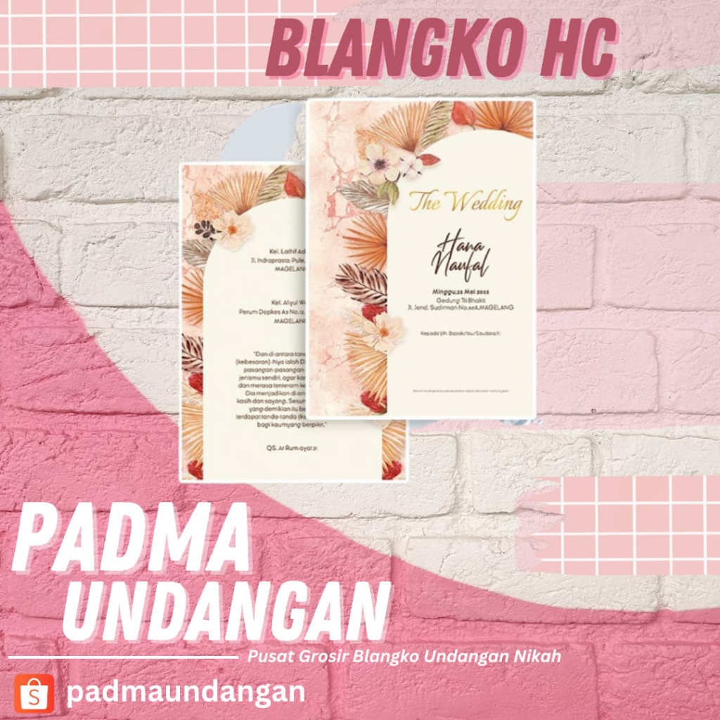 Blangko Undangan HC 171 | Pusat Grosir Blangko | Padma Undangan