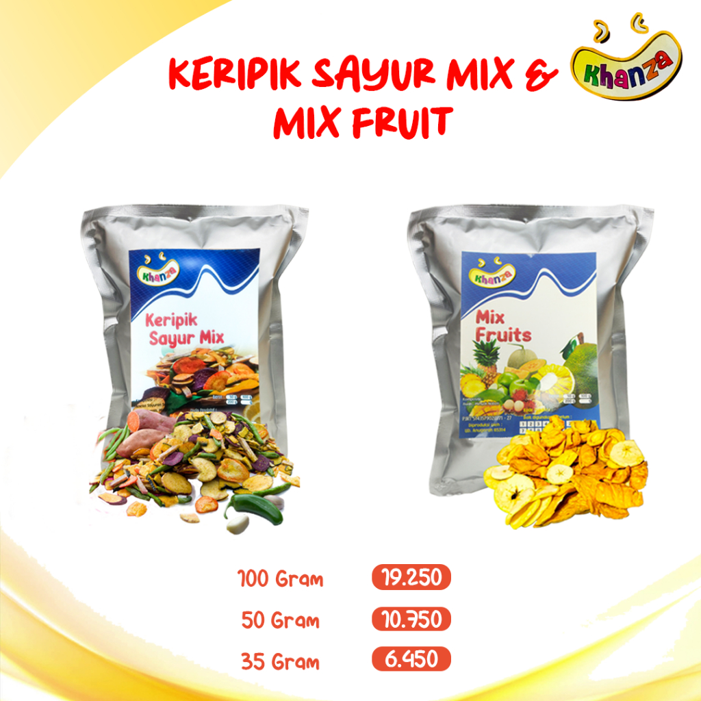 

Keripik SAYUR MIX SUPER Premium Quality MIX FRUIT 35 50 100 Gram