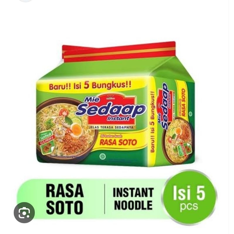 

Mie sedaap Rasa Soto Isi 5