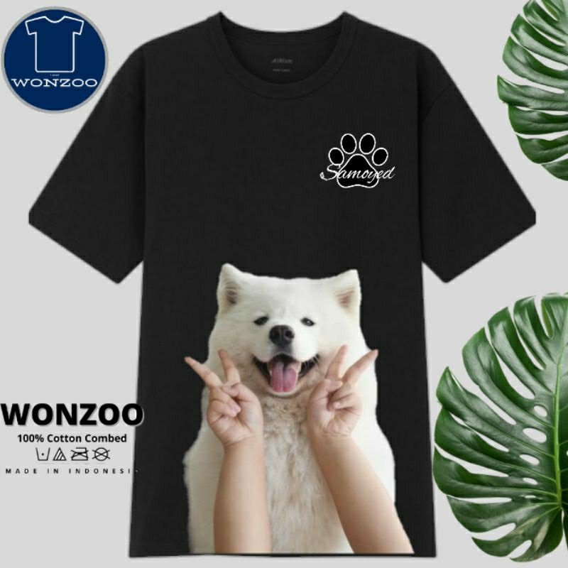 KAOS TSHIRT SAMOYED DOG - PUPPIES SAMOYED -BAJU ANJING SAMOYED PREMIUM QUALITY