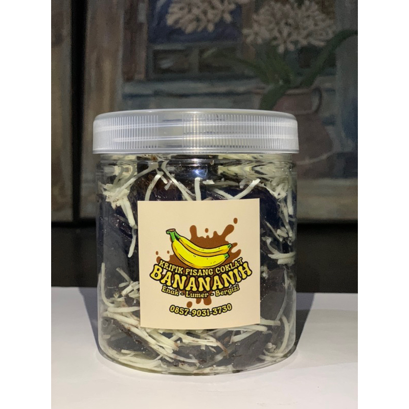 

Kripik Pisang Coklat Lumer Dark Chocolate (Toping Keju)