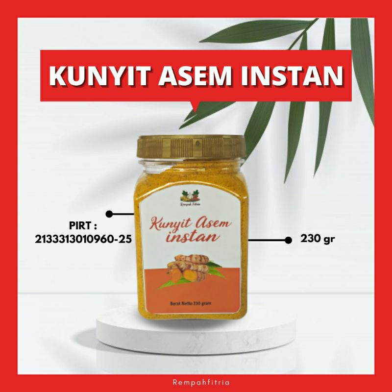 

Kunyit Asam Instan Minuman Sari Jamu Kunir Asem Bubuk Biang Serbuk Wanita 230 Gram JSR [COD]