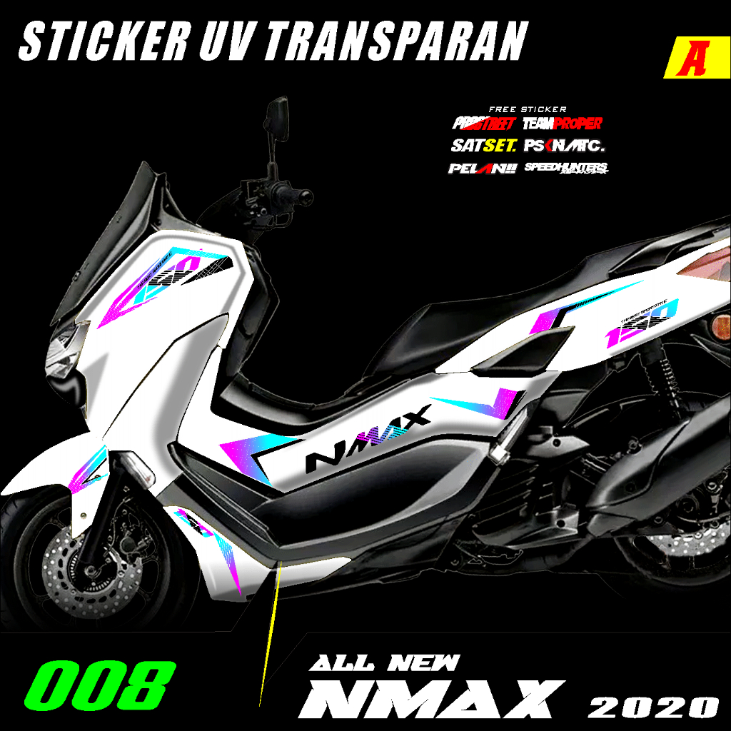 STRIPING TRANSPARAN N MAX NEW 155 STIKER N MAX NEW VARIAN WARNA PST 008