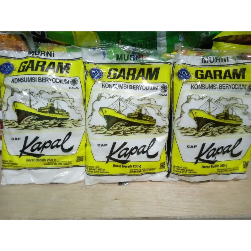 

GARAM 250G // GARAM 500G //GARAM CAP KAPAL //BUMBU MASAKN