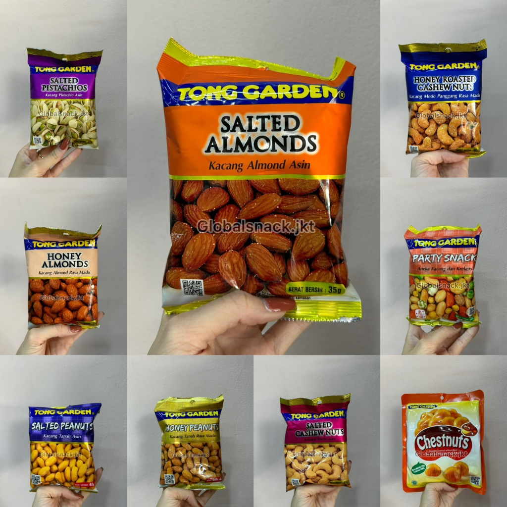 

TONG GARDEN KACANG SALTED PEANUTS / PARTY SNACKS / HONEY MACADAMIA / SALTED MACADAMIAS / SALTED PISTACHIOS /