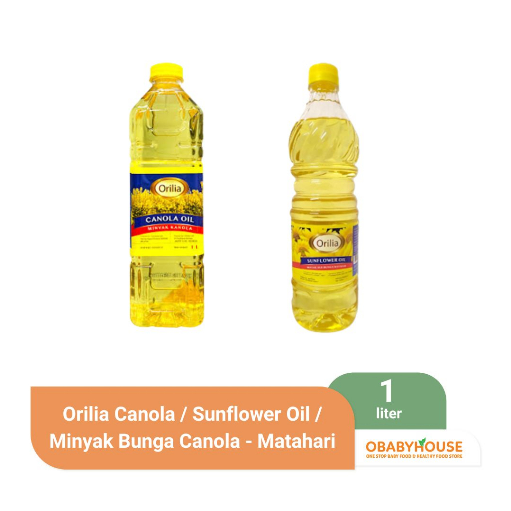 

Orilia Canola /Sunflower Oil / Minyak Bunga Canola - Matahari 1 L