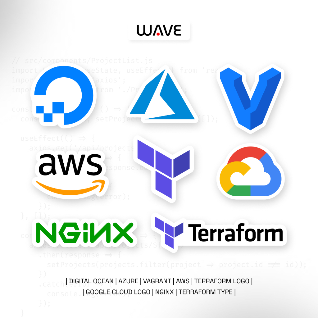 

Cutting Sticker Vinyl IT Programming Waterproof - Nginx / AWS / Vagrant / Terraform / Azure Satuan