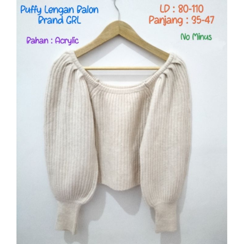 Sweater Crop Balon G.RL