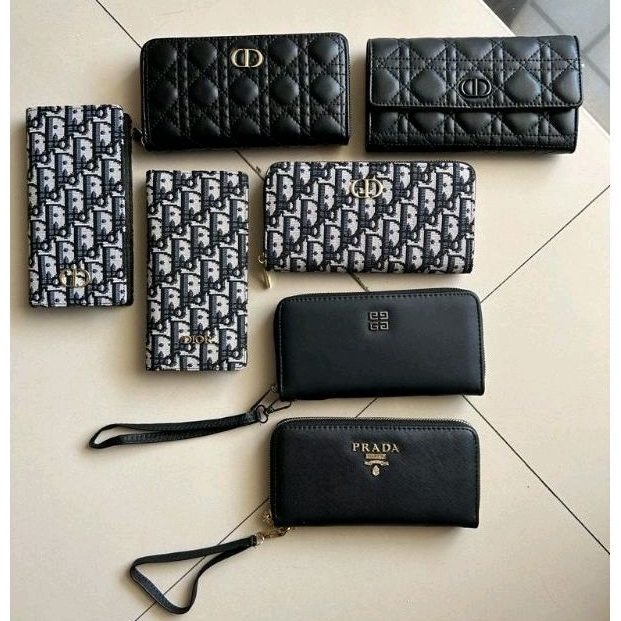DOMPET WANITA PANJANG RESLETING/ LIPAT 2/ LIPAT 3 + BOX