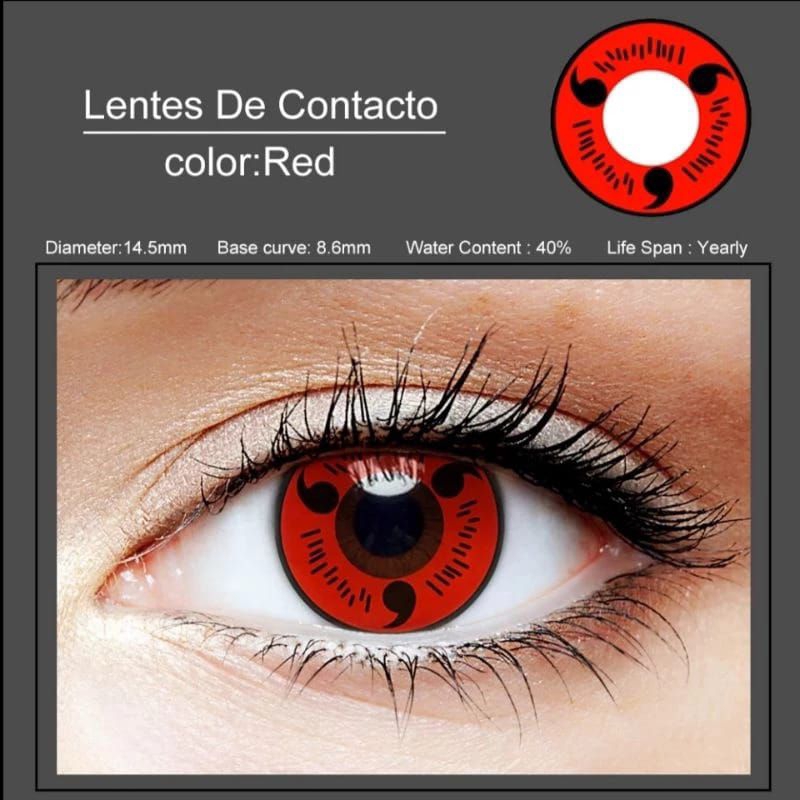 Softlens anime three magatama - lensa mata Naruto anime