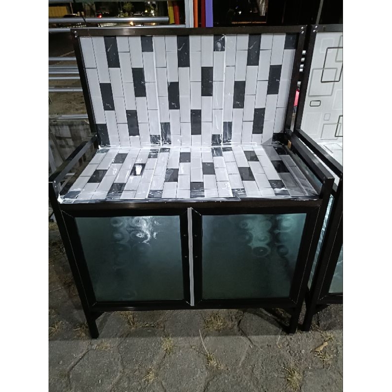 Meja Kompor 2 puntu By : Mebel Hakim