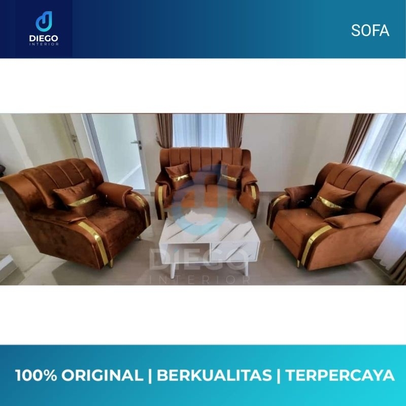 Sofa Sultan Atlas Sofa Minimalis 211 + Meja