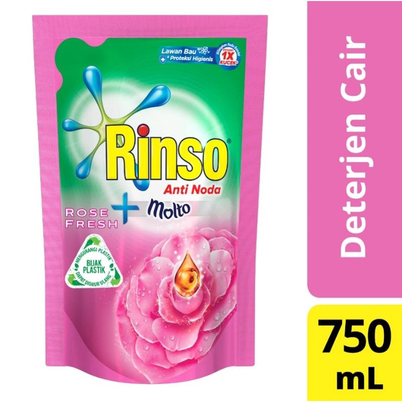 Rinso Molto Cair Rose Fresh 750ml