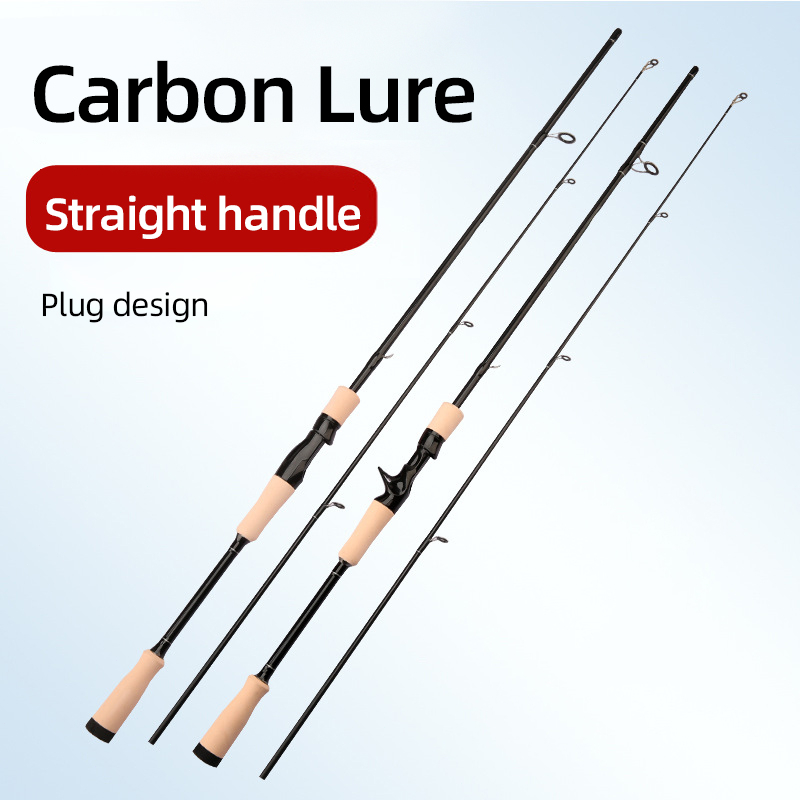 Lucky Man Joran umpan karbon ultraringan joran pancing gagang kayu sensitif jarak jauh