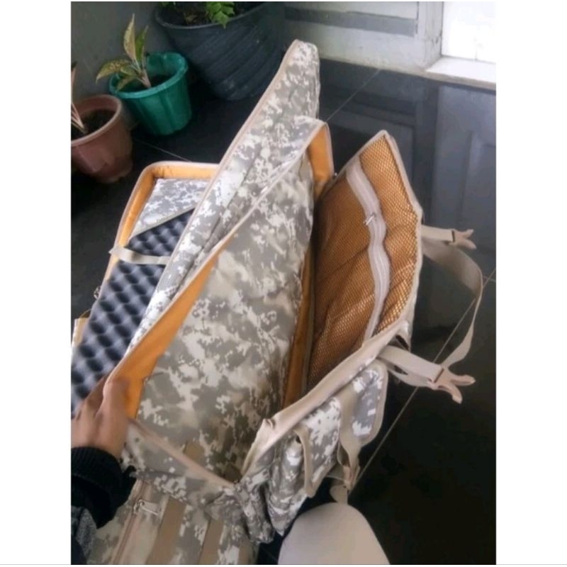Tas senjata laras panjang 100-140x30x12cm tas senjata terbaru plus busa telur
