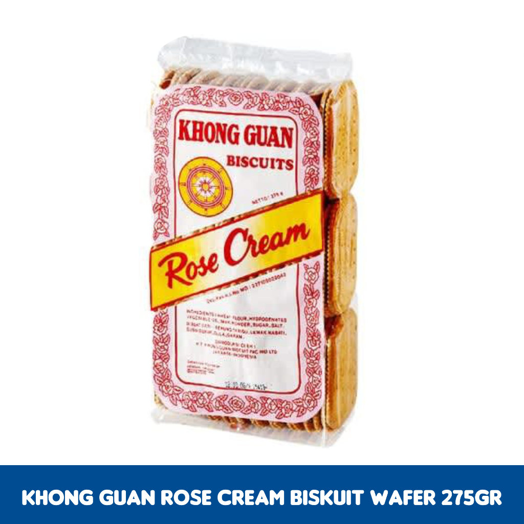 

Khong Guan Rose Cream Biskuit Wafer 275 Gram