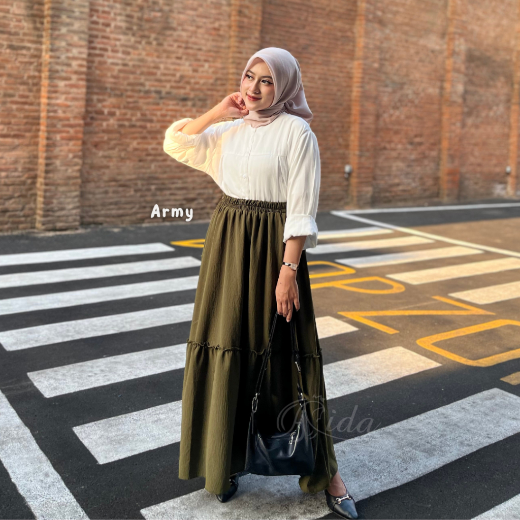 Zelia Skirt Remple Crinkle Airflow Premium