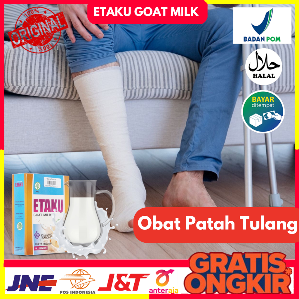 

Obat Patah Tulang Pengapuran Tulang Memperbaiki Tulang Keropos Nyeri Tulang Linu Pada Tulang Nutrisi Untuk Tulanag Tulang Retak Susu Kambing Etaku 100% Original Dikirim di Solo Bisa Bayar di Tempat