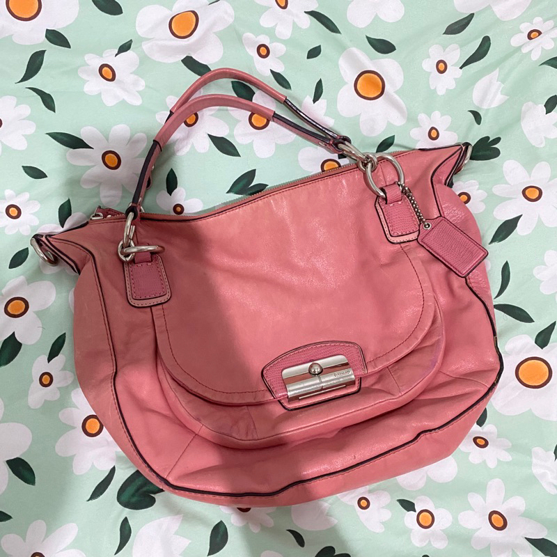 SOLD Coach Kristin Hobo Pink Authentic Preloved