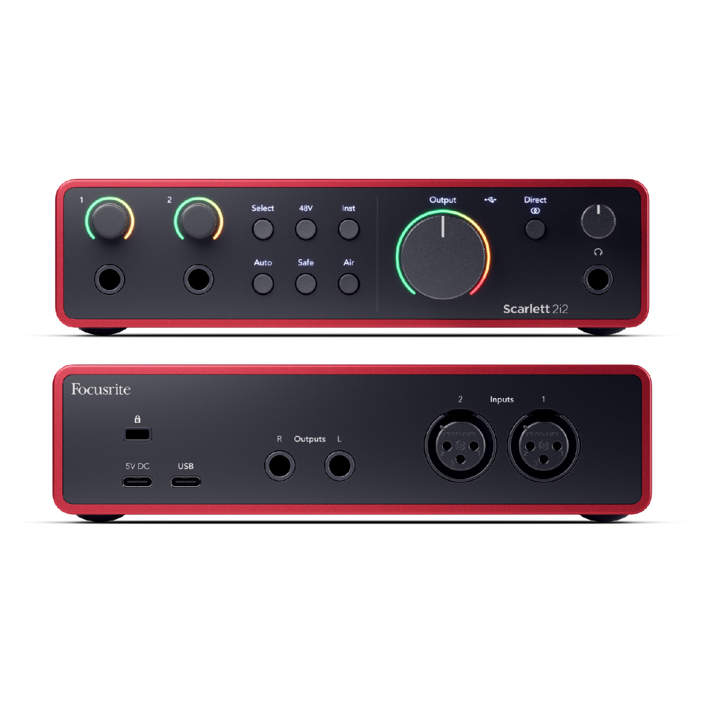 Focusrite Scarlett 2i2 4th Gen Soundcard Recording