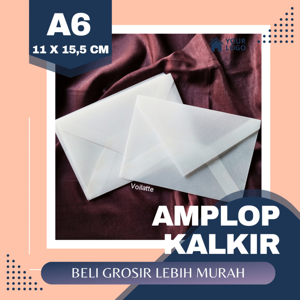 

AKL017 - Amplop Kalkir Transparan Premium Undangan Pernikahan | Amplop Packaging Online Shop