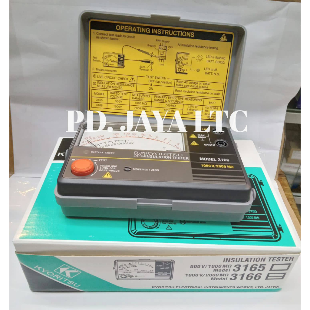 Kyoritsu Insulation Tester 1000V 3166
