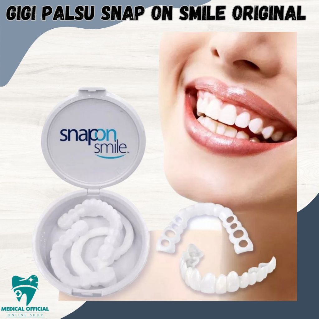 Snap On Smile Veneer Instan Gigi Palsu Tiruan Kesehatan Mulut